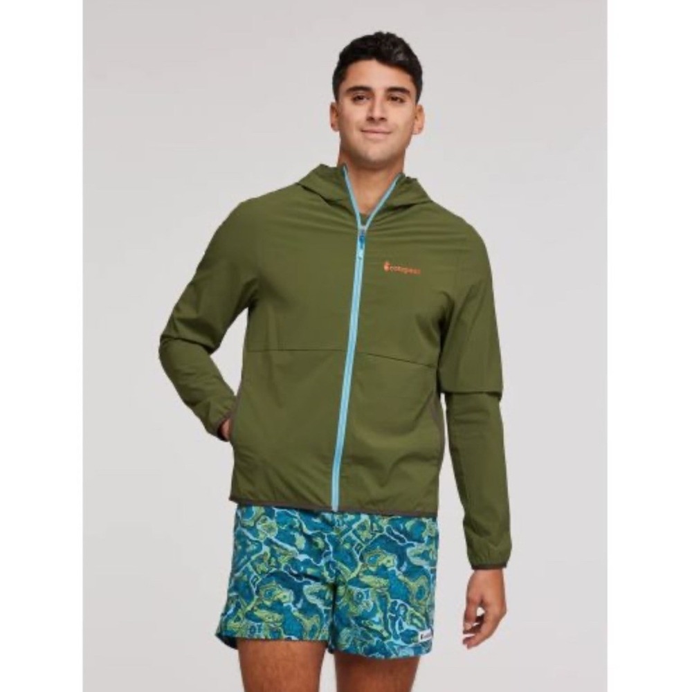 Cotopaxi Mens XL Vuelta Performance Windbreaker Jacket Pine Green RN 157160